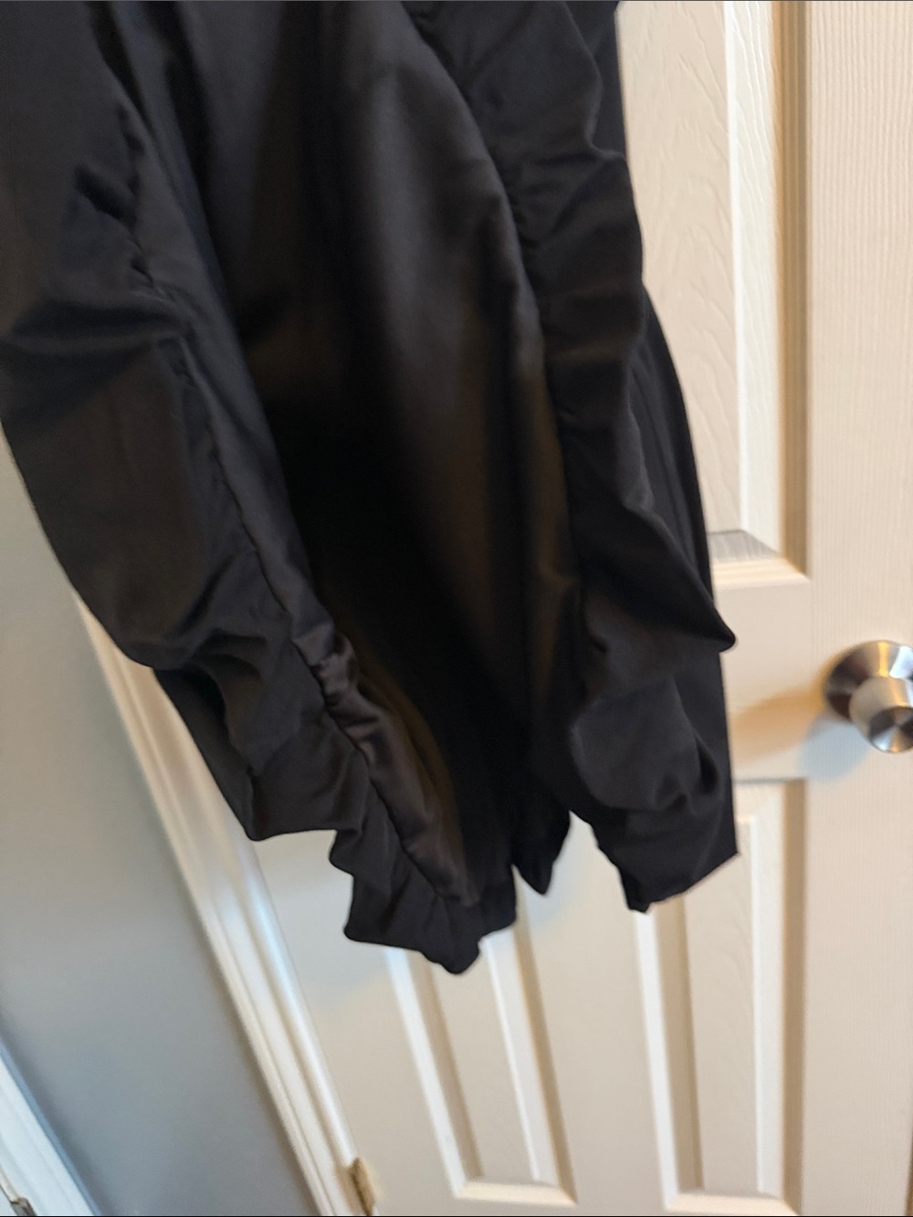 Little Black Spaghetti Strap Skater Bubble Dress - Picture 4 of 8